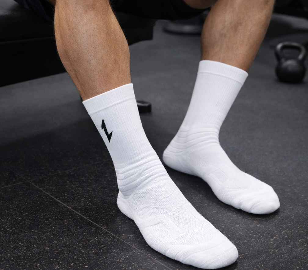 Performance Grip Socks – White